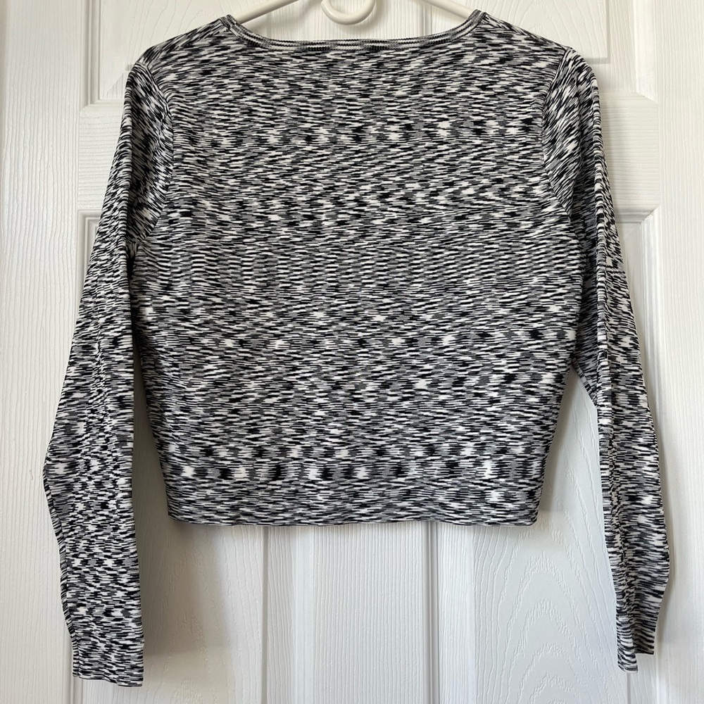 Club Monaco Ribbed Sweater Cropped Medium - Picture 2 of 5